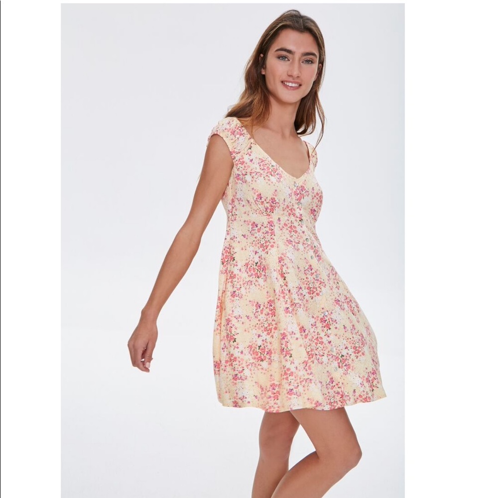 Woman’s small floral dress